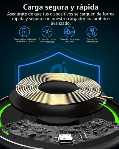 Miniatura 2 de Cargador inalámbrico delgado W10 de TOZO
