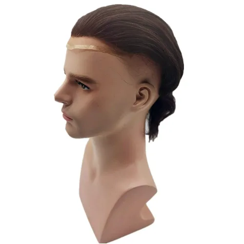 Miniatura 5 de N.L.W. Toupee para hombres Piezas de pelo para hombres NLW sistema europeo de reemplazo de cabello humano para hombres BIO 10x8 base szie implante