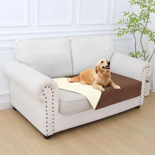 Miniatura 91 de hyha Manta impermeable para perro, manta suave para cama de perro, manta para mascotas, funda de sofá impermeable lavable para perros, fundas Gris