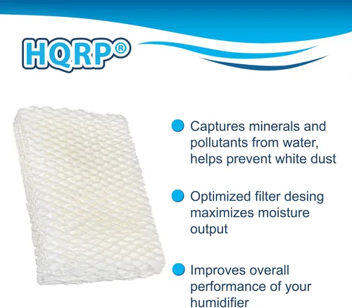 Miniatura 3 de HQRP Filtro de mecha humidificador compatible con Graco 2H01 de repuesto para humidificadores Graco 2H00 / TrueAir 05510 Cool Mist de 1.5 galones
