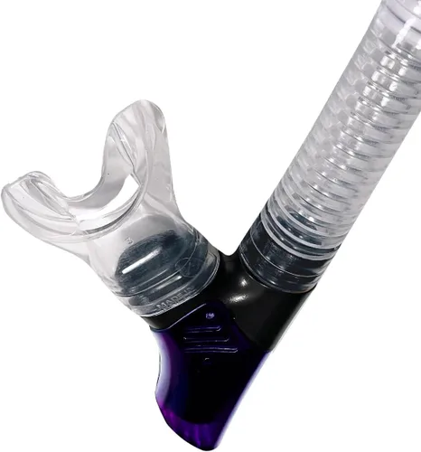 Miniatura 5 de Tilos Orion Dry Snorkel - Equipo de esnórquel impermeable de alta calidad con boquilla cómoda y válvula de purga fácil Pez payaso