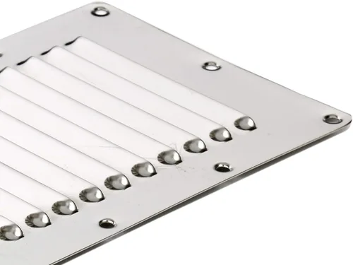 Miniatura 7 de Amarine Made Ventilación marina rectangular con listones de acero inoxidable para yates y barcos - 07720S - 5" X 9" (4)