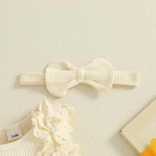 Miniatura 77 de Mubineo Ropa de verano para bebé niña, sin mangas, encaje floral, vestido de mameluco para recién nacido