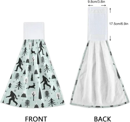 Miniatura 3 de Toalla de cocina de plátano, 2 piezas, toalla de mano súper suave, absorbente, secado para colgar, toallas para baño, granja, mesa, decoración