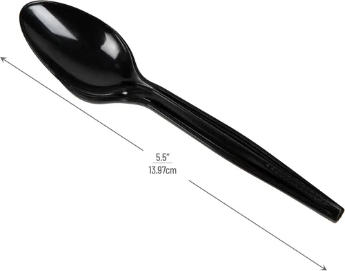 Miniatura 3 de Mind Reader Recambio de cuchara para CUTDISPBK-BLK, utensilios de plástico, restaurante, sala de descanso, 100 piezas, negro