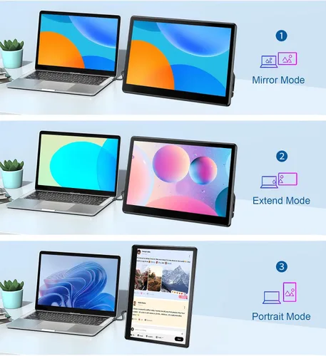 Miniatura 6 de Monitor de pantalla táctil industrial de 13.3 pulgadas, FHD 1920 × 1080 IPS Monitor táctil para portátil HDMI VGA Display Soporte VESA Mount