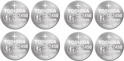 Miniatura 5 de TOSHIBA Batería de celda de moneda de litio CR2450 3V 5 baterías en embalaje resistente a los niños de la tira