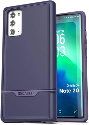 Miniatura 9 de ENCASED Funda resistente para Galaxy Note 20 (2020 Rebel Armor) de grado militar, cubierta protectora resistente (Samsung Note 20), azul turquesa