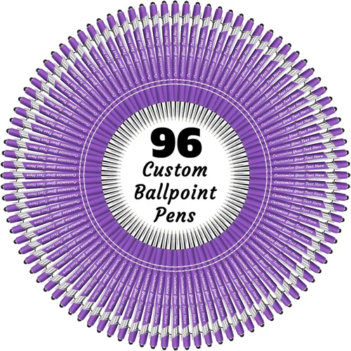 Miniatura 61 de 12 bolígrafos personalizados a granel, bolígrafos personalizados con grabado personalizado con nombre o texto, regalo ideal de aniversario