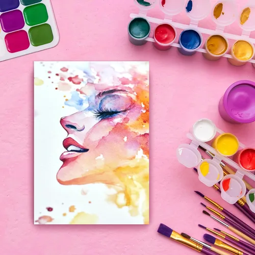 Miniatura 4 de PATIKIL 80 hojas de papel de acuarela de algodón, 140 libras/300 GSM, papel de pintura para colorear en agua para pintura artística, acuarela