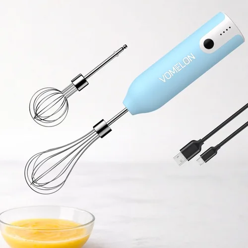 Batidor de huevos, batería recargable de control inalámbrico eléctrico de múltiples velocidades, batidor de globos para huevos, crema de batido,