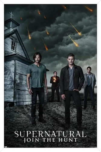 Miniatura 14 de Trends International Supernatural - Póster de pared de iglesia, 22.4 pulgadas de largo x 14.7 pulgadas, versión enmarcada en madera de granero