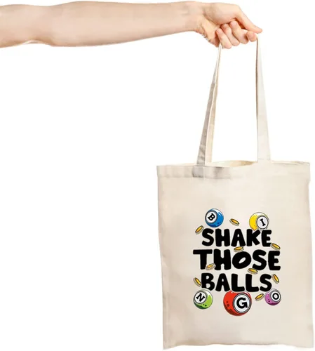 Miniatura 4 de JXGZSO B Gambler Gift Shake Those Balls Bolsa de Maquillaje Lucky B Bolsa B Bolsa B Regalo para amantes de los juegos, Agita esas bolas de compras
