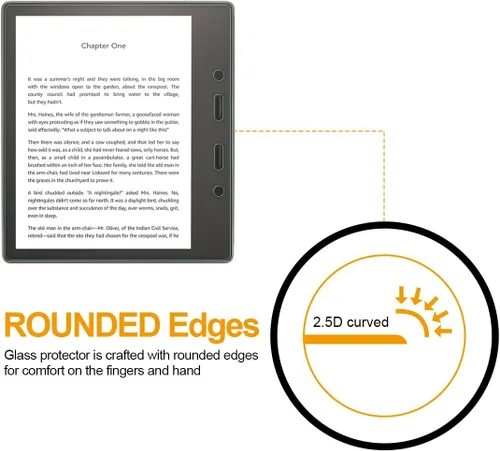 Miniatura 3 de Supershieldz Protector de pantalla de vidrio templado diseñado para Kindle Oasis (10ª y 9ª generación, versiones 2019 y 2017), antiarañazos, sin