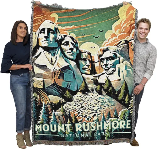 Miniatura 11 de Pure Country Weavers Manta del Parque Nacional Acadia, manta de tapiz de algodón para regalo, fabricada en los Estados Unidos, 72 x 54 pulgadas