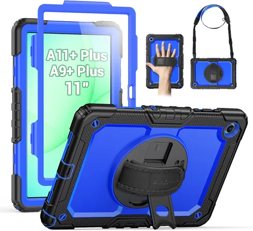 Miniatura 15 de SEYMAC - Funda protectora resistente a prueba de golpes para Samsung Galaxy Tab S6 Lite de 10.4 pulgadas 2024/2022/2020 (SM-P620/P610/P615), Negro