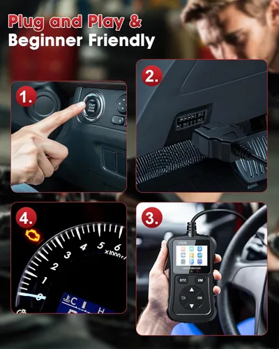 Miniatura 2 de Escáner OBD2 Lector de código de automóvil Soporte de prueba de voltaje Plug and Play Fixd Car CAN Herramienta de escaneo de diagnóstico Leer