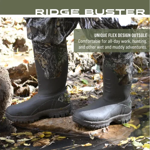 Miniatura 5 de FROGG TOGGS Botas de caza impermeables Ridge Buster de 21.16 oz para hombre, 23.28 oz Thinsulate, neopreno de 0.197 in