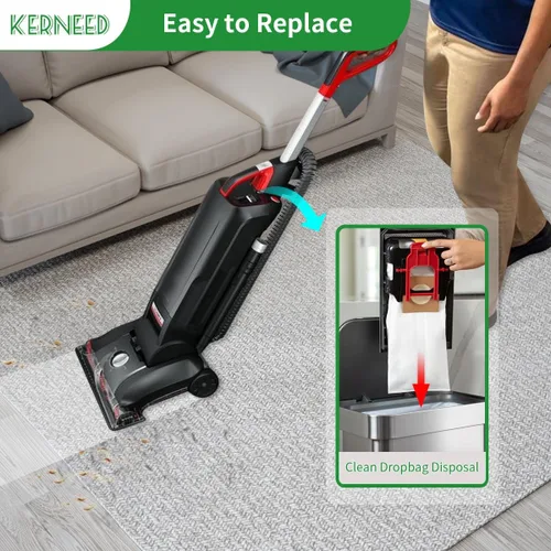 Miniatura 6 de Paquete de 8 bolsas de vacío HEPA tipo Y para aspiradoras Hoover WindTunnel de estilo vertical Y, Z, YZ, piezas de repuesto 4010100Y