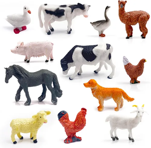 Miniatura 12 de SpriteGru 12 piezas de figuras de dinosaurios con 12 tarjetas de presentación, figuras de dinosaurios portátiles Montessori, juguetes educativos
