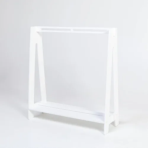 Miniatura 12 de Sweet Home from wood Armario infantil – Perchero de madera con riel colgante y estante de exhibición para niños – Muebles de tocador DIY (negro)