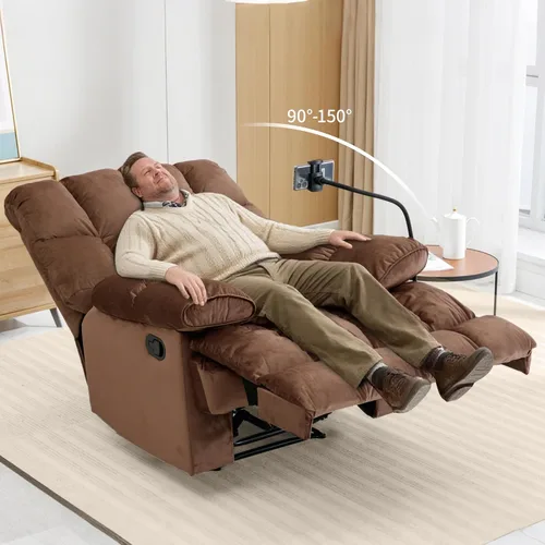 Miniatura 4 de Silla Reclinable Extra Grande, Sillas Reclinables para Hombres Grandes de 400LBS, Silla Reclinable Extra Ancha, Silla Reclinable Grande y Resistente