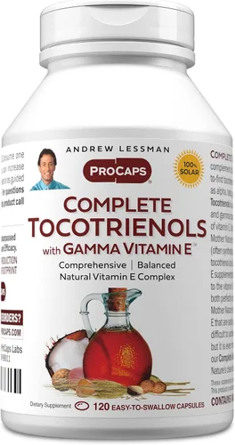 Miniatura 9 de ANDREW LESSMAN Tocotrienoles completos con Gamma Vitamina E 30 cápsulas blandas - Ocho formas de vitamina E