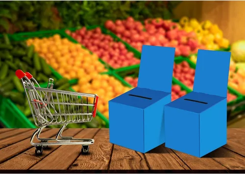 Miniatura 7 de 24 paquetes de cajas de rifa Urna Caja de sugerencias con ranura, cajas de cartón de rifa de 6 x 6 x 6 pulgadas con ranura para boletos y cabecera