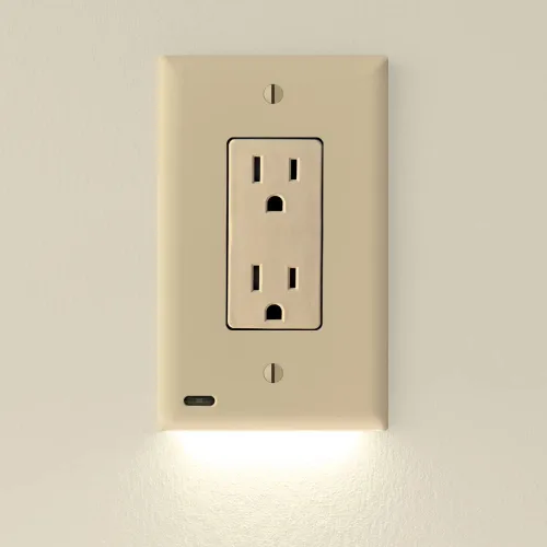 Miniatura 10 de SnapPower Guidelight, placa cobertor de salida con luces de noche LED