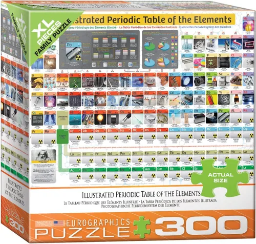 EuroGraphics (EURHR) Tabla periódica ilustrada de los elementos rompecabezas de 300 piezas rompecabezas de 300 piezas