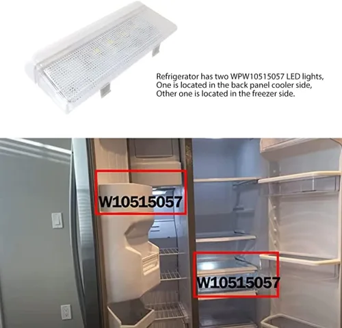 Miniatura 2 de Reemplazo de luz LED WPW10515057 (AP6022533) W10515057 3021141 PS11755866 W10398007 para frigorífico WRS322FDAW04