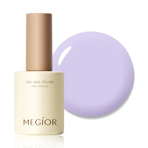 Miniatura 107 de MEGIOR Esmalte de uñas de gel blanco de 0.5 fl oz, color blanco antiguo, secado con luz UV, esmalte de gel francés, arte de uñas, salón de manicura