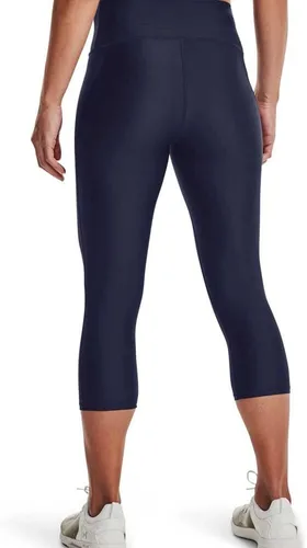 Miniatura 2 de Under Armour - Leggings capri con bolsillos para mujer, de tela HeatGear, de tiro alto y con pretina antideslizante