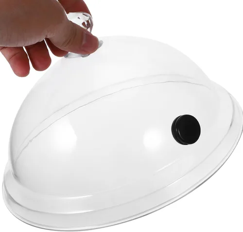 Miniatura 5 de Hemoton 2pcs cúpula de plástico para platos, vasos, cuencos, infusor Cloche, infusor accesorio tapa