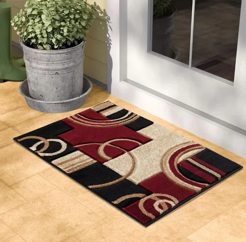 Miniatura 17 de Glory Rugs - Tapete moderno suave tallado a mano, alfombra contemporánea con textura mullida prémium para interior, sala de estar, comedor y Marrón