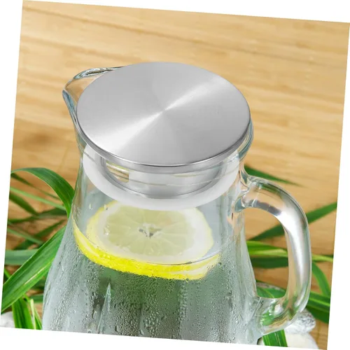 Miniatura 8 de Tapa de jarra de agua, tapa de filtro de acero inoxidable para jarra de vidrio, cubiertas de tapones de garrafa, reemplazo de agua de vidrio
