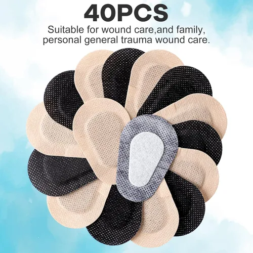 Miniatura 7 de Panitay 40 parches adhesivos para los ojos para adultos, desechables, transpirables, parches médicos para ambliopía perezosa, vendajes adhesivos sin
