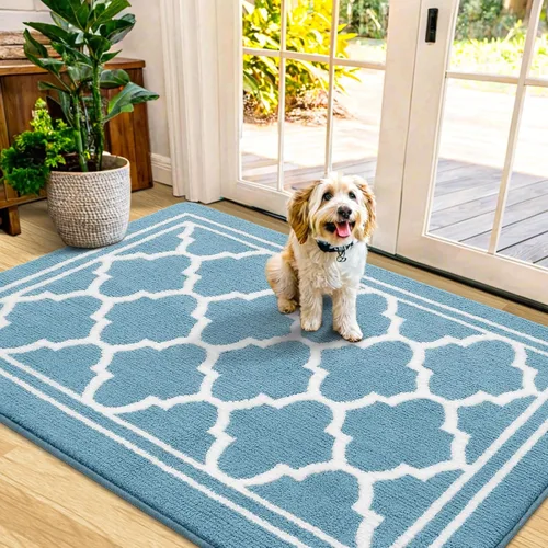 Miniatura 58 de Buganda Alfombra para Puerta Interior, Felpudo Resistente a la Suciedad y Absorbente, Antideslizante, Alfombras de Perfil Bajo para Entrada Marrón