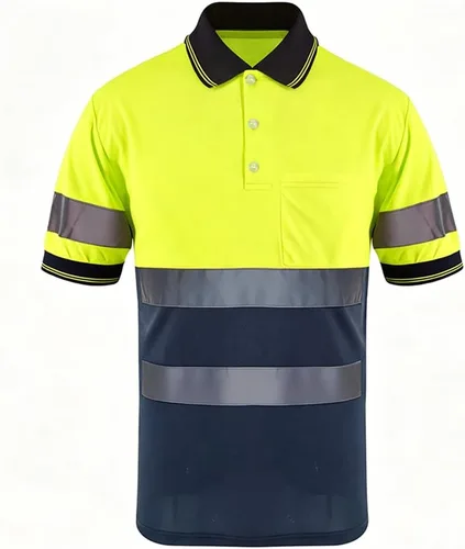 Miniatura 8 de SMASYS Polo de seguridad - Construcción reflectante Hi-viz ropa de trabajo camisetas con bolsillos para mujeres y hombres