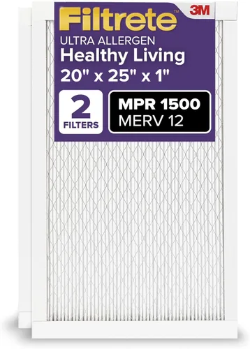 Miniatura 3 de Filtrete - Filtro de aire para horno MPR 1500 MERV 12, ultra protección contra alérgenos para una vida saludable, paquete de 2