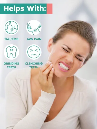 Miniatura 2 de SandoKare TMJ Relief Products Mandíbula, Masajeador de Alivio TMJ, Vibración y Calentamiento, Diseño Ergonómico Multi-Aguja Herramienta de Masaje
