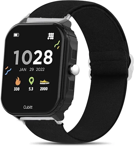 Miniatura 12 de Lamshaw Correa de reloj inteligente compatible con Cubitt para adolescentes, correa de repuesto ajustable de nailon elástico, accesorios compatibles