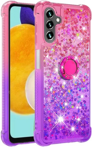 Miniatura 3 de Funda para Samsung Galaxy A13 5G, Gradient Quicksand Series Glitter Bling Flowing Liquid Flotante TPU Bumper Cushion Reforzado Corners Women Phone