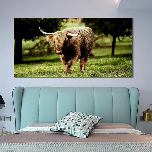 Miniatura 3 de YONICA Lienzo de pared de animales de la naturaleza, pintura de pared de águila, impresión artística de águila calva voladora impresa en lienzo