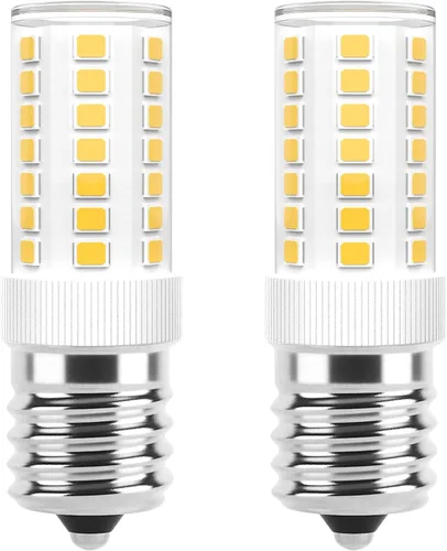 Miniatura 8 de Bombillas LED E17 regulables de 5 W para microondas sobre estufa, 125 V, 40 W, equivalente a incandescente, blanco cálido 3000 K, apto