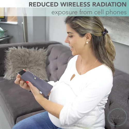 Miniatura 6 de Halsa Funda protectora EMF Shield para teléfono celular - Funda anti-EMP con bloqueo de señal - Estuche de protección para smartphone contra Gris