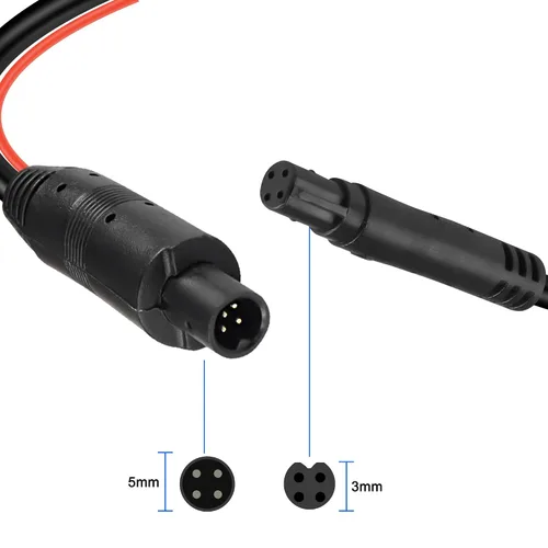 Miniatura 7 de MEIRIYFA Cable de extensión de cámara de respaldo de 4 pines, 4 pines macho a hembra, cable de extensión de cámara de visión trasera con cable