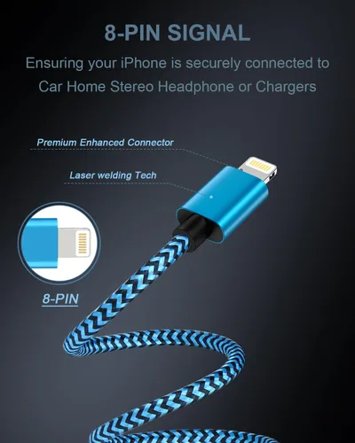 Miniatura 3 de Cable auxiliar para iPhone para automóvil, cable auxiliar Lightning a 0.138 in, cable auxiliar 2 en 1 de audio y carga para el hogar, altavoz