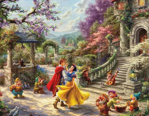 Miniatura 7 de Ceaco - 4 en 1 Multipaquete - Disney - Thomas Kinkade - (4) Rompecabezas de 500 piezas