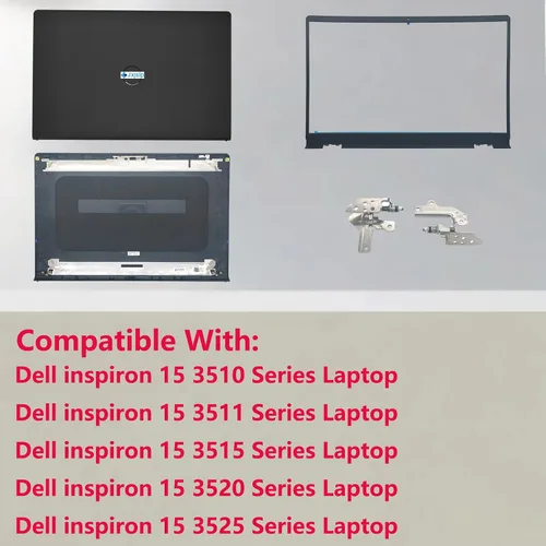Miniatura 2 de Reemplazo LCD contraportada tapa tapa frontal bisel marco con bisagras para Dell Inspiron 15 3510 3511 3515 Series Laptop 0WPN8 00WPN8 9WC73 09WC73
